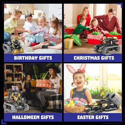 STEM Robot Building Kit for Kids Ages 6-14 | 323 PCS 5-in-1 | 4 Control Modes | APP & Remote Control | Rechargeable Coding Robot Toy | Engineering Educational Gift for Boys Girls - style: K96185