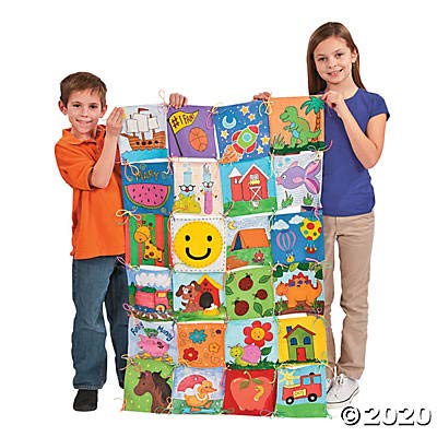 Fun Express DIY Knot Tie Quilt Kit for Kids