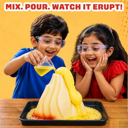 Butterfly Edufields Volcano Science Kit | STEM Education | Erupting Volcano Science Kit for Kids | Easter Gifts for Kids | Learning & Education Toys | Fun Gift for Boys & Girls | Science Experiments - style: Valcono Kit