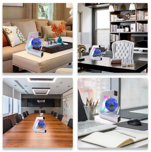 Flagest Magnetic Levitation Floating Globe with Pen, Desk Decor, Tech Gift