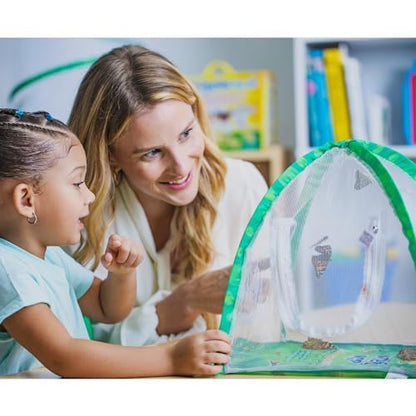 Insect Lore Butterfly Farm - Live Cup of 5 Caterpillars, Reusable Habitat, STEM Butterfly Activity Journal & Supplies - Grow, Observe and Release Painted Lady Butterflies - style: Butterfly Farm
