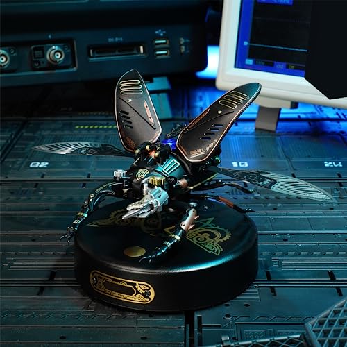3D Metal Puzzles for Adults, DIY Model Kits to Build, 115 Pieces Mechanical Puzzle Stag Beetle, STEM Toy, for Adults（Stag Beetle）