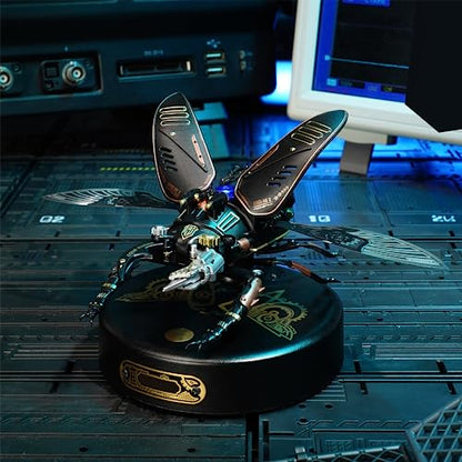 3D Metal Puzzles for Adults, DIY Model Kits to Build, 115 Pieces Mechanical Puzzle Stag Beetle, STEM Toy, for Adults（Stag Beetle）