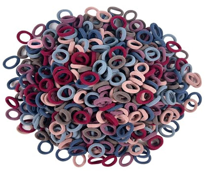 Salome Idea 500 Pcs Pink Tone Cloth Loom Bands Refill, Elastic Loom Loops - color: Pink