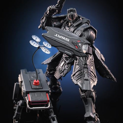 Pipigirl Moshow Assembly Free Mech Action Figure, Chang an Guard Mecha Special Police, Alloy Joints, 6.3 inch Collectible Mecha Kits - color: Jing01