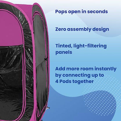 WeatherPod® MyPod™ 1-Person Tinted Window Pop-Up Sports Shelter - style: Pink