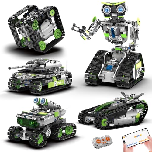 HPROMOT STEM Robot Building Kit for Kids Ages 8-16 | 757 PCS 5-in-1 APP & Remote Control Coding Robot Toy | 4 Control Modes | Engineering Educational Gift for Boys Girls Teens - color: T1120