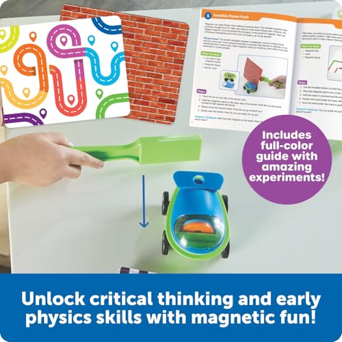 Learning Resources STEM Explorers Magnetworks, Magnetic Science Set, Physics Experiment Toys for Kids, Kindergarten and Preschool Classroom, Force and Motion Kit for Boys and Girls, Ages 5 and Up