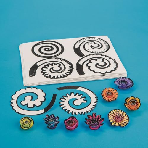 Velvet Art Roll-Up Flowers (Pack of 96)