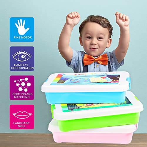 Carolart Dinosaur Sensory Bin, Sand Kit with Glow Dinosaurs & Sand - style: Dinosaur