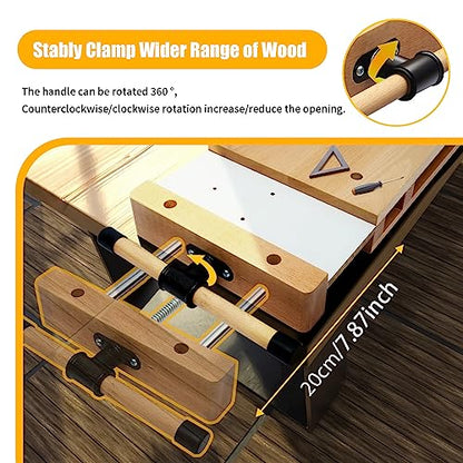Woodworking Bench Vise, Portable Hard Wood Vise for Workbench