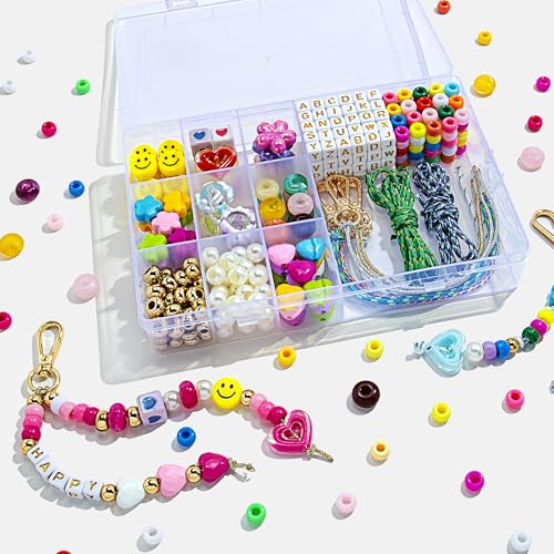 MYCUTEY 421Pcs DIY Bag Charms and Keychain Making Kit - color: Keychain kit-A