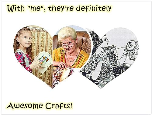 Awesocrafts Embroidery Kit, Flowers Ladybug Full Range of Embroidery Starter Kits for Beginners Adults Kids DIY Cross Stitch Handmade Easy Patterns (Flowers)