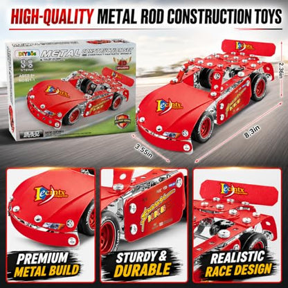 Metal Model Car Kit, Racing Car - color: Red