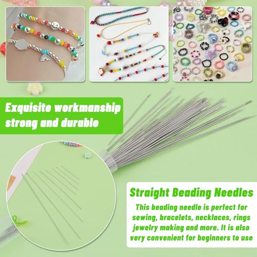 UOOU 86 Pcs Beading Needle Set, 6 Sizes Beading Needles for Seed Beads
