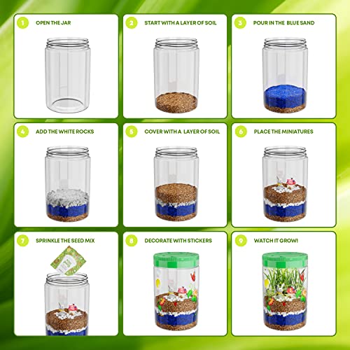 Light-Up Terrarium Kit for Kids - STEM Science Kit - Educational DIY Toy