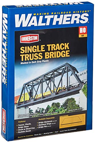 Walthers Cornerstone Series Kit HO Scale Single-Track Truss Bridge - style: Single-Track Railroad Truss Bridge