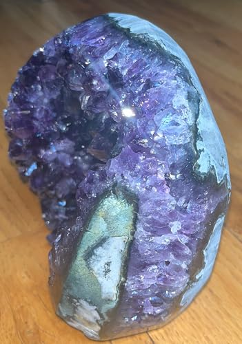 Premium Natural Amethyst Crystals Geode 7 to 8 lbs Healing Crystal Stones - size: 7 pound - 8 pound
