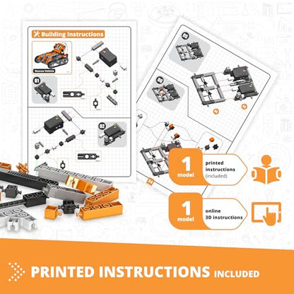 Engino Coding Lab: ERP Mini Robotics, Programmable STEM Robot for Kids Ages 9+, Coding Project, Gift for Boys & Girls, STEM Learning Toy with 2 Sensors, 2 Motors & Programming Software - style: CODING LAB: ERP MINI