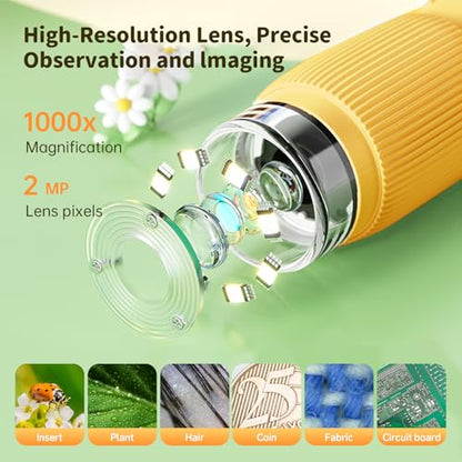 Kids Microscope, Portable Microscope for Kids