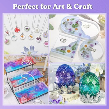 LET'S RESIN 1/2 Gallon Epoxy Resin,Crystal Clear Resin Epoxy Kit for Crafts - size: 64oz