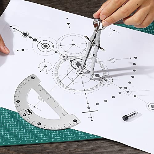 Mr. Pen- Metal Protractor and Metal Compass Set, Compass for Geometry