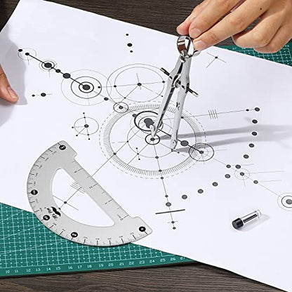 Mr. Pen- Metal Protractor and Metal Compass Set, Compass for Geometry