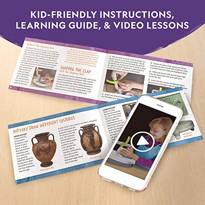 National Geographic Pottery Wheel for Kids Complete Beginner Kit - style: Starter Pottery Wheel