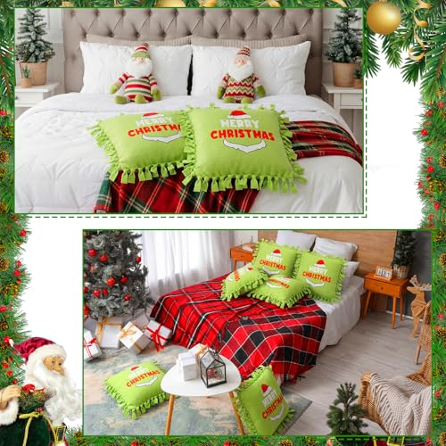 Chunful 6 Sets Christmas Green Monster Tied Pillow Craft Kit - style: Green Monster