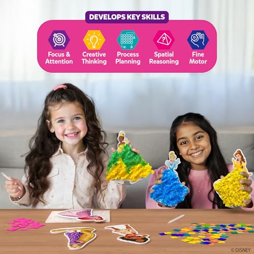 Skillmatics Poke-in Art – Disney Princesses, Wood Craft Kit, Gift for Kids - style: 3. Disney Princess