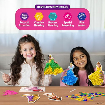 Skillmatics Poke-in Art – Disney Princesses, Wood Craft Kit, Gift for Kids - style: 3. Disney Princess