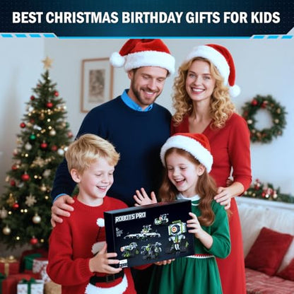 Robot Building Toys with Remote Control, STEM Christmas Birthday Gifts for Kids Boys Ages 8-13, 5 in 1 Science Kit Robotic Models with 337 Pieces - style: 01