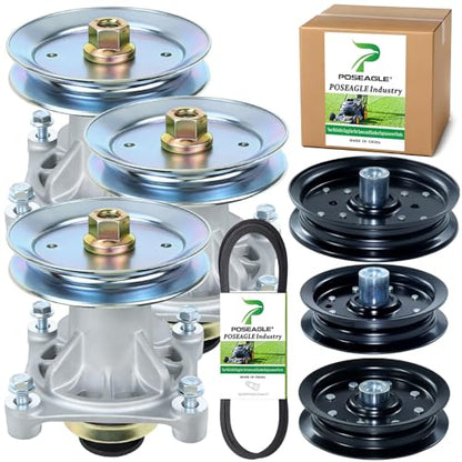 3 Pack 604214 Spindle Assembly for Hustler Raptor 52 inch Spindles - size: A19 3x604214 Spindle Kit