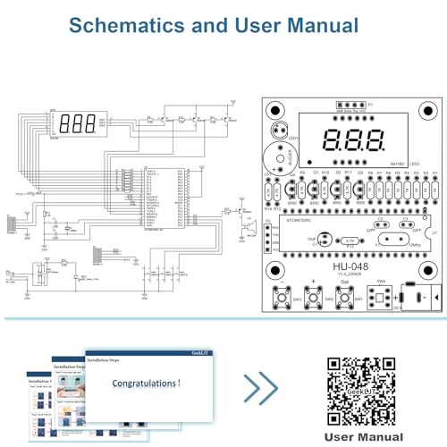 DIY Ultrasonic Distance Alarm Soldering Kit, Ultrasonic Distance Sensor Solder Project, Ultrasonic Distance Measuring Alarm Device, DIY Electronic Kits for Learning and Teaching Solder and Electronic