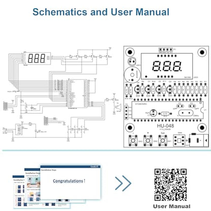 DIY Ultrasonic Distance Alarm Soldering Kit, Ultrasonic Distance Sensor Solder Project, Ultrasonic Distance Measuring Alarm Device, DIY Electronic Kits for Learning and Teaching Solder and Electronic