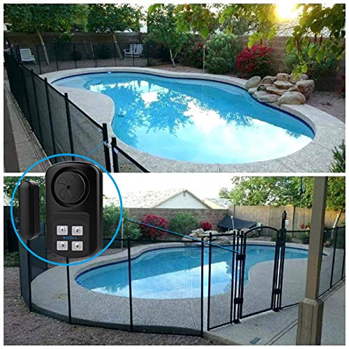 Hendun Pool Gate Alarm Outdoor with Remote, 140Db Waterproof Ip67, 2 Pack - color: 2 pack