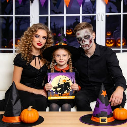Halloween Magnetic Puzzle Toys for Kids & Toddlers Gifts, Jigsaw Book Game - color: Halloween Colors