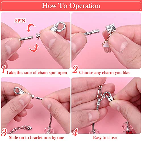 Mckanti 150 Pieces Mixed-Style Jewelry Making Kit, DIY Charm Bracelet & Necklace Craft Set with Beads, Pendants and Chains for Creative Handmade Accessories