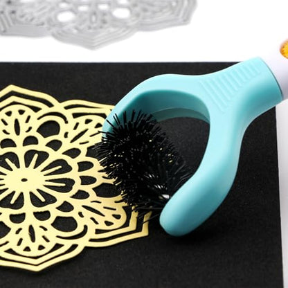 BAOFALI 8Pcs/Set All-in-One Paper Sculpting Tool Kit & Die Brush; Paper Flower Shaping Making Tool Set; Flower Mold Tray; Paper Blossom Tools for Creating Dimensional Flowers; Die Cleaning Tool - color: 8pcs/Set Tool Kit