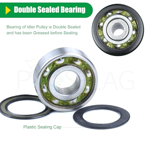 532196104 Husqvarna Idler Pulley for 54" Z254F RZ5424 Mower Decks - color: T8 1x196104