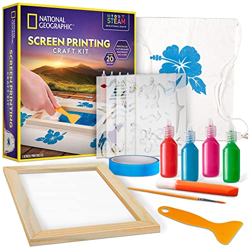 National Geographic Screen Printing Arts and Crafts Kit for Kids - style: Screen Printing Kit