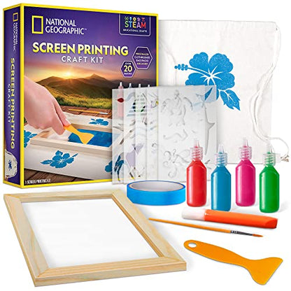 National Geographic Screen Printing Arts and Crafts Kit for Kids - style: Screen Printing Kit