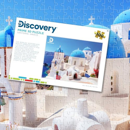 Prime 3D Discovery Landmarks, 500-Piece 3D Jigsaw Puzzle, 24x18