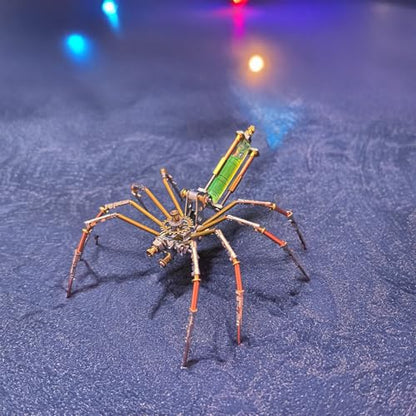 3D Metal Puzzles for Adults Teens-140+Pcs-Mechanical Spider Bee Insect Models-3 Hours to Build-Ideal for Birthday Gifts and Decorations(Mechanical Spider A) - style: Mechanical Spider A