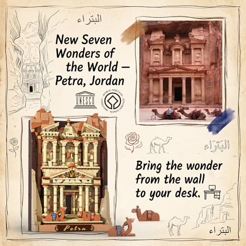 JAKI Petra Architecture Building Set for Adults, Ancient Landmark Model Kit