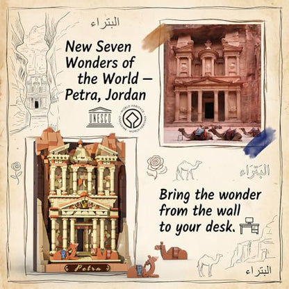 JAKI Petra Architecture Building Set for Adults, Ancient Landmark Model Kit