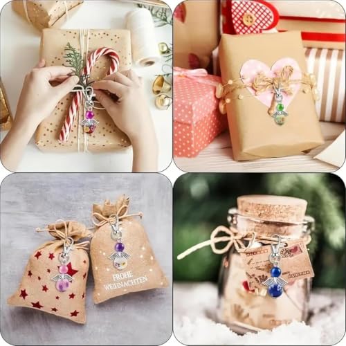 Metacipher 180Pcs DIY Angel Keychain Making Kit with Beads & Pliers - color: Flowers Beads