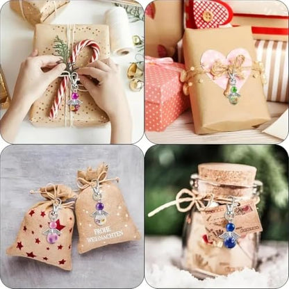Metacipher 180Pcs DIY Angel Keychain Making Kit with Beads & Pliers - color: Flowers Beads