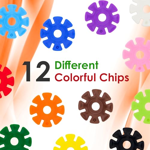 PicassoTiles Building Chip Interlocking Disc Construction Blocks in Gray Color STEM Learning Early Education Toy Engineering Playset Child Brain Development for Toddlers Girls Boys Kids Age 3+ PTF108 - color: Gry