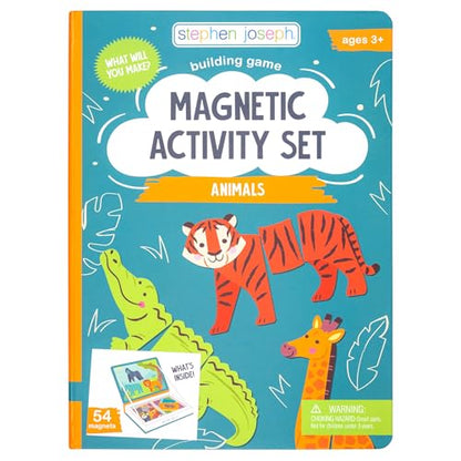 Stephen Joseph Magnetic Activity Set for Kids, Zoo 50-Piece Play Set - color: Zoo